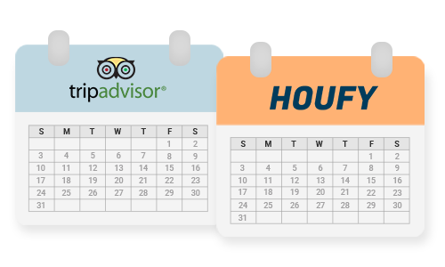 Sincroniza los calendarios de Tripadvisor y Houfy