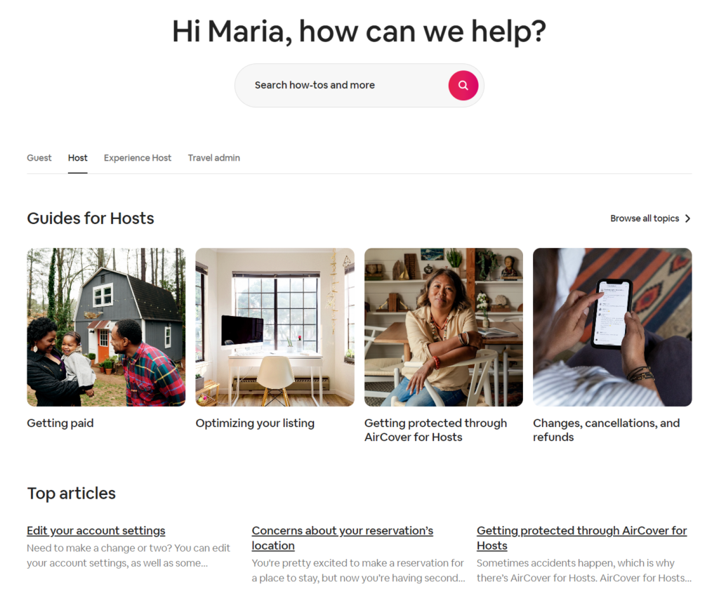 Airbnb Help Center