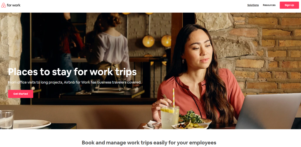 business travelers airbnb