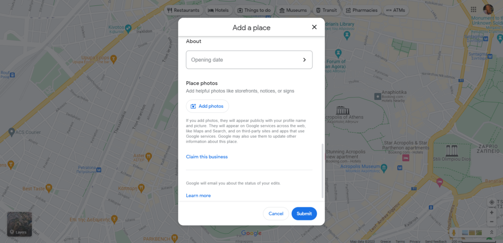 Πώς να καταχωρήσω το κατάλυμά μου στο Google Maps