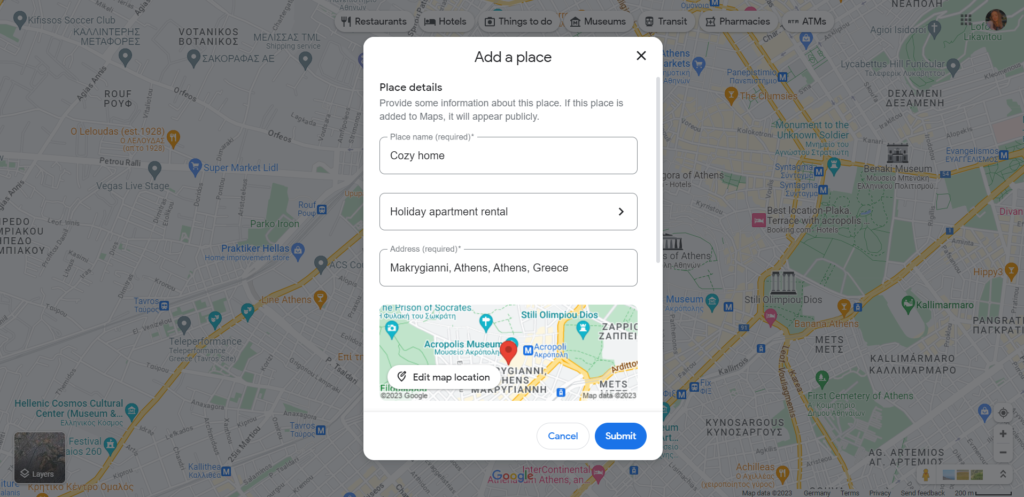 Πώς να καταχωρήσω το κατάλυμά μου στο Google Maps