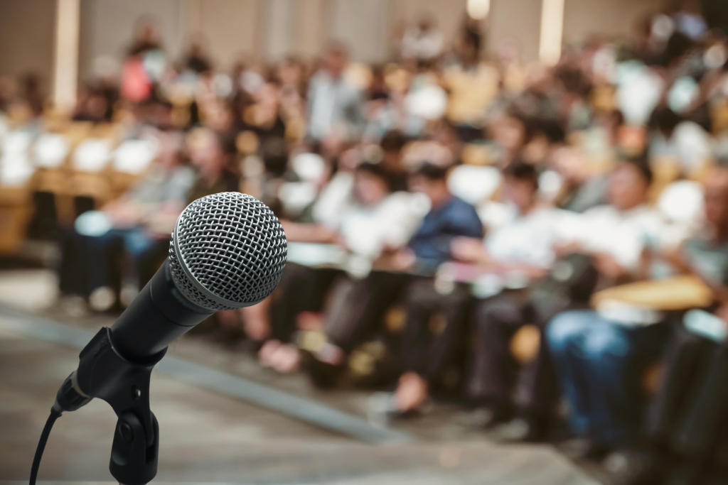 Short-term rental hosts attending a short-term rental conference